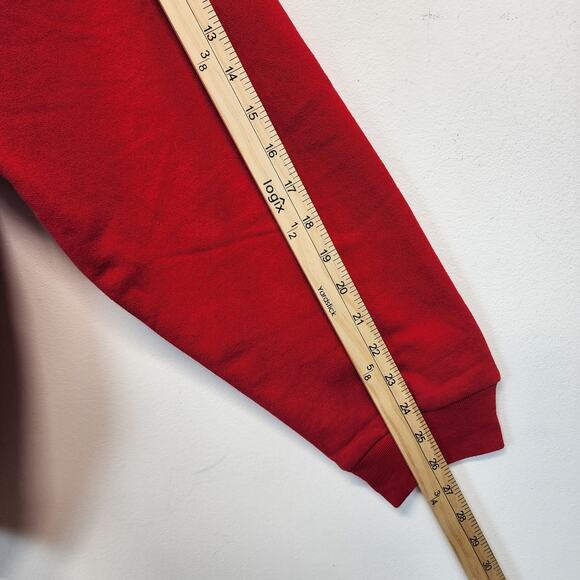 Morning Sun Red Holiday Sweatshirt Size 2XL Dogs Truck Xmas Tree 90s Granny - Picture 6 of 9